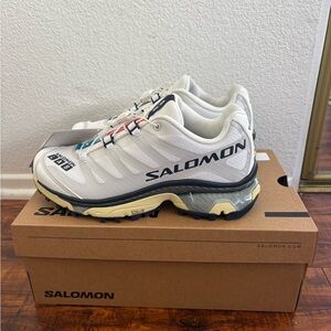 Salomon XT-4 OG white and yellow sneakers